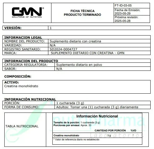 Combo Volumen Proteína 5 lb Y creatina 100 Serv