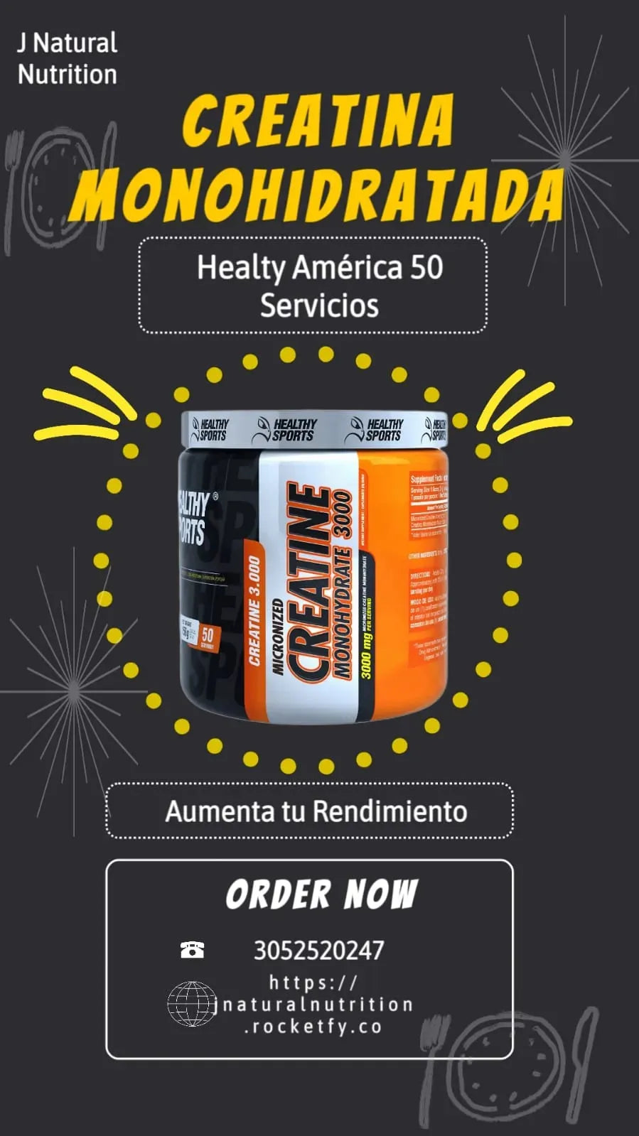 Combo Volumen Proteína y Creatina