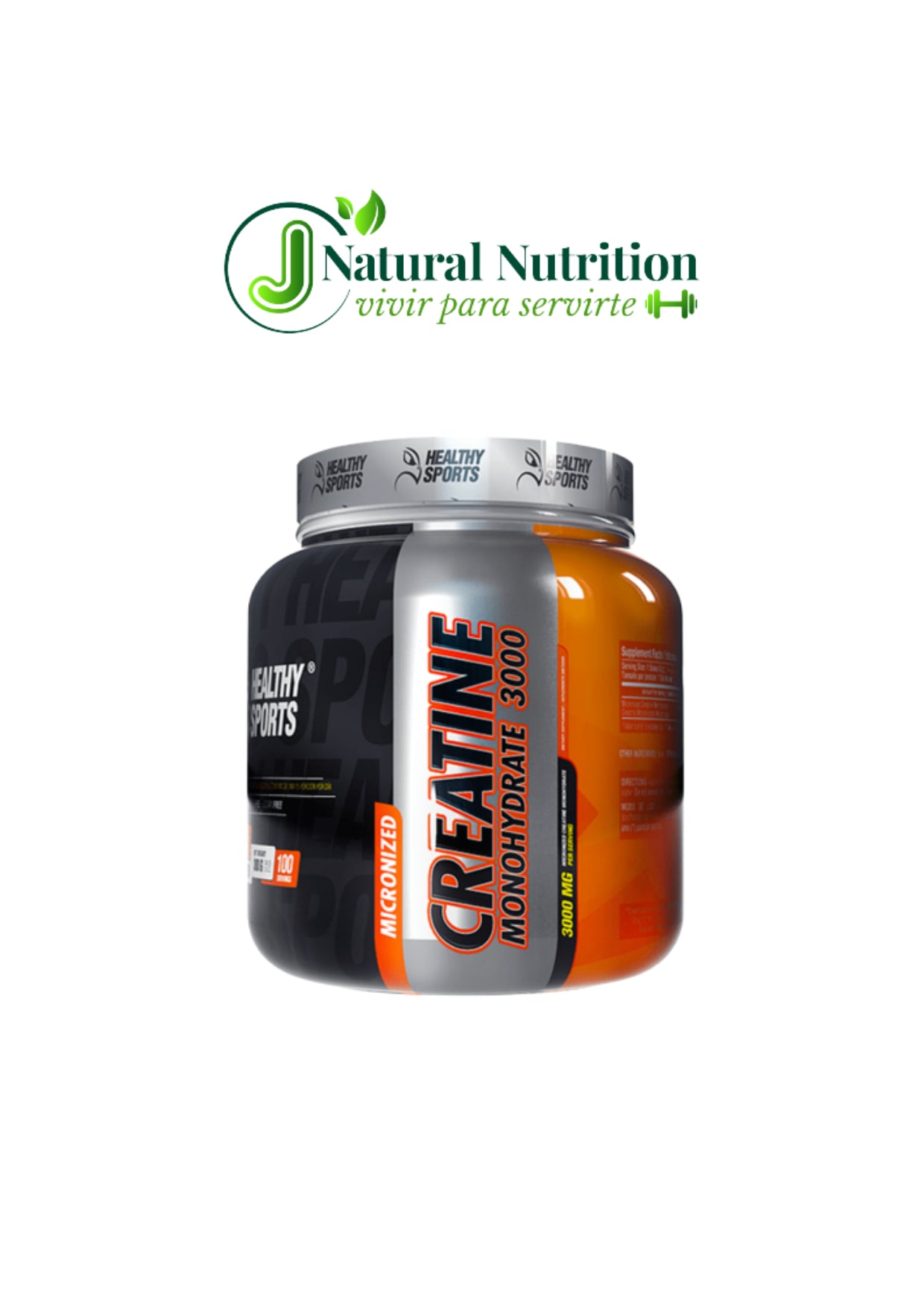 Creatina monohidratada 100 serv