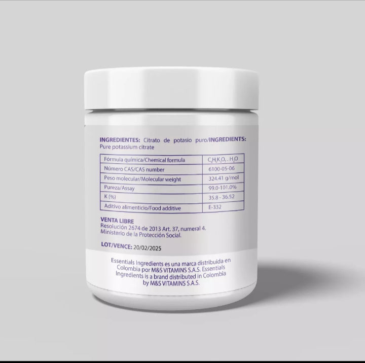 Citrato de Potasio Polvo