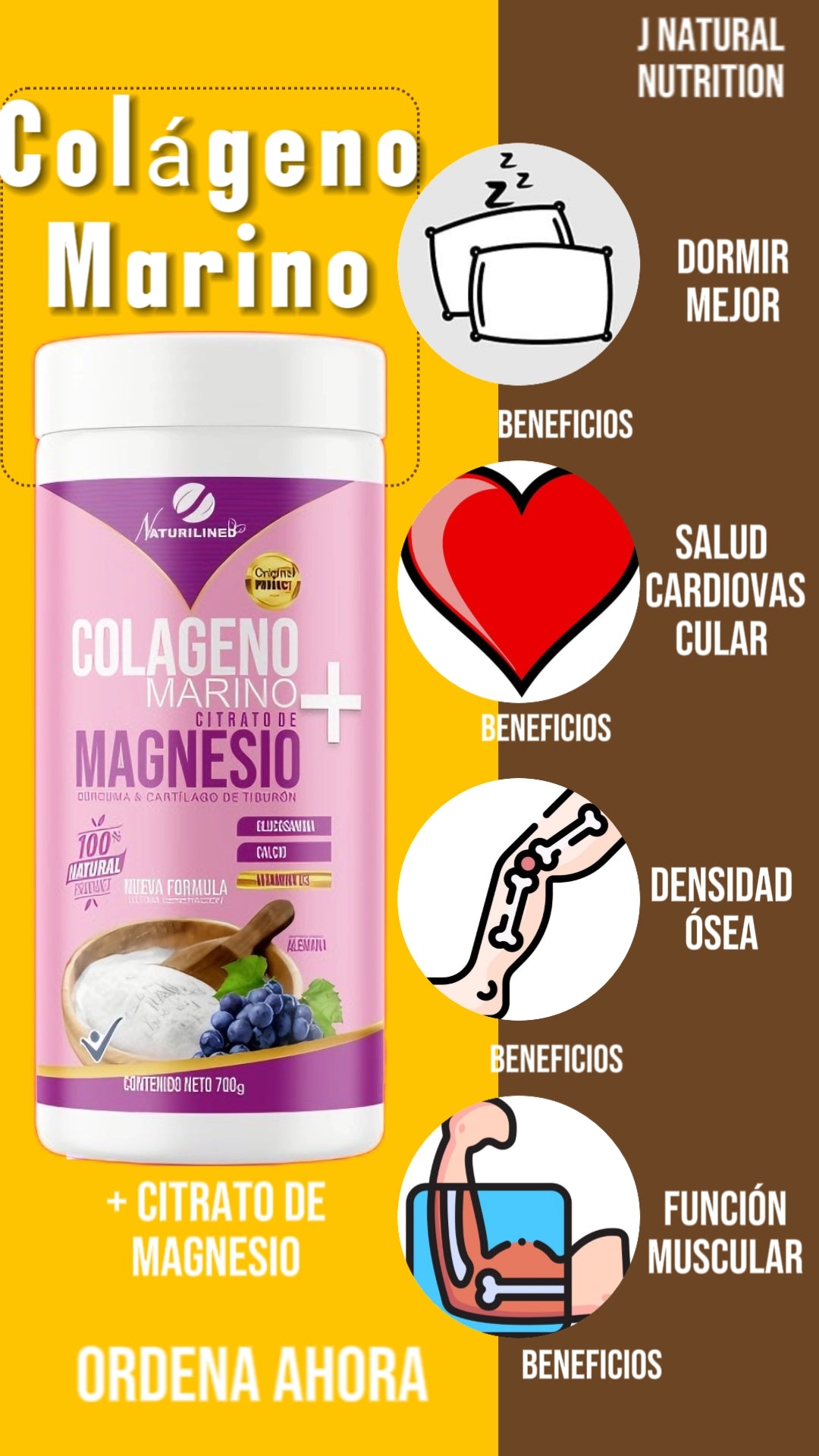 Colágeno Con Citrato de Magnesio Pack 3