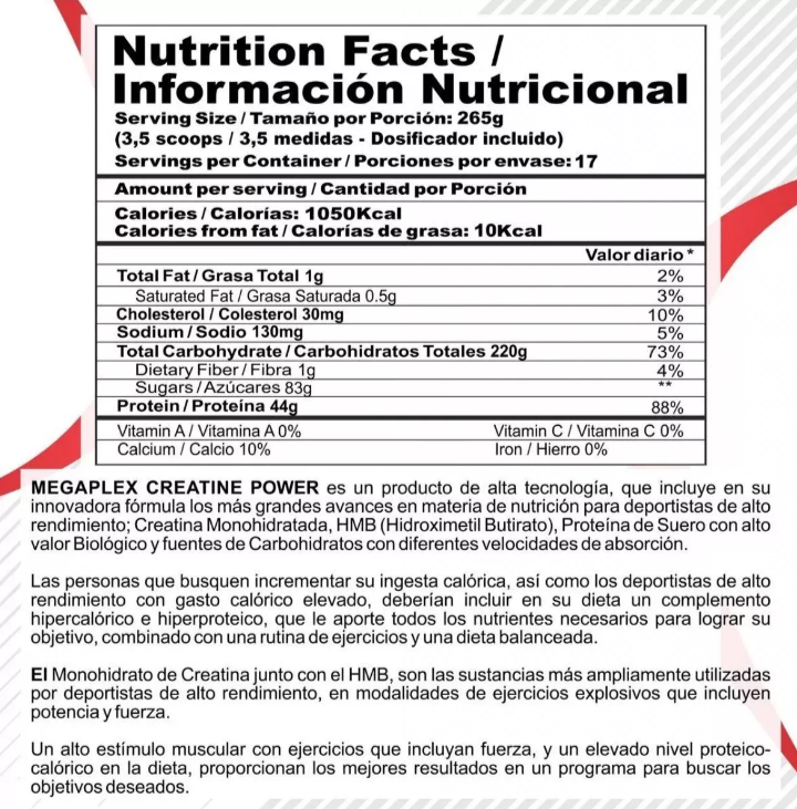 Megaplex Creatin Power 10 Lb