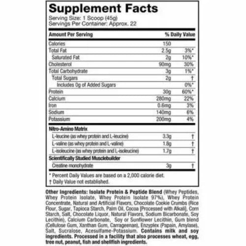 Nitro Tech Whey Protein 2 Lb