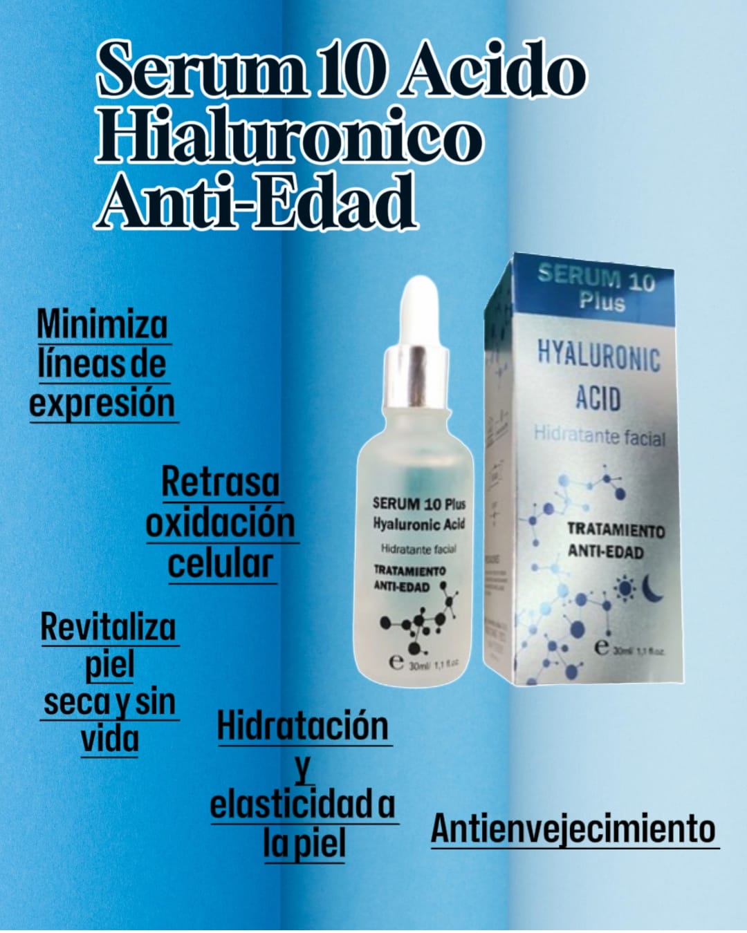 Serum 10 Acido Hialuronico Anti- Edad