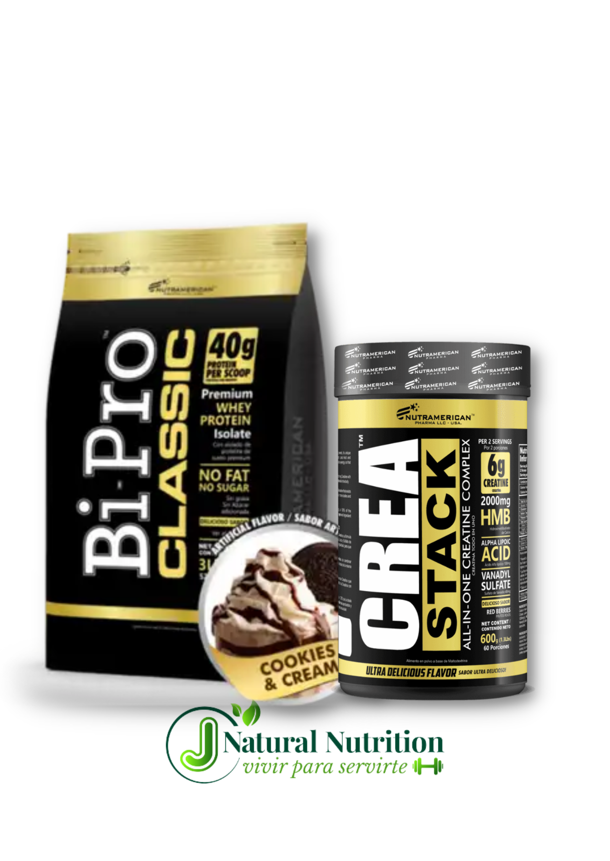 Combo Megaplex Bi pro 3 lb y creastack