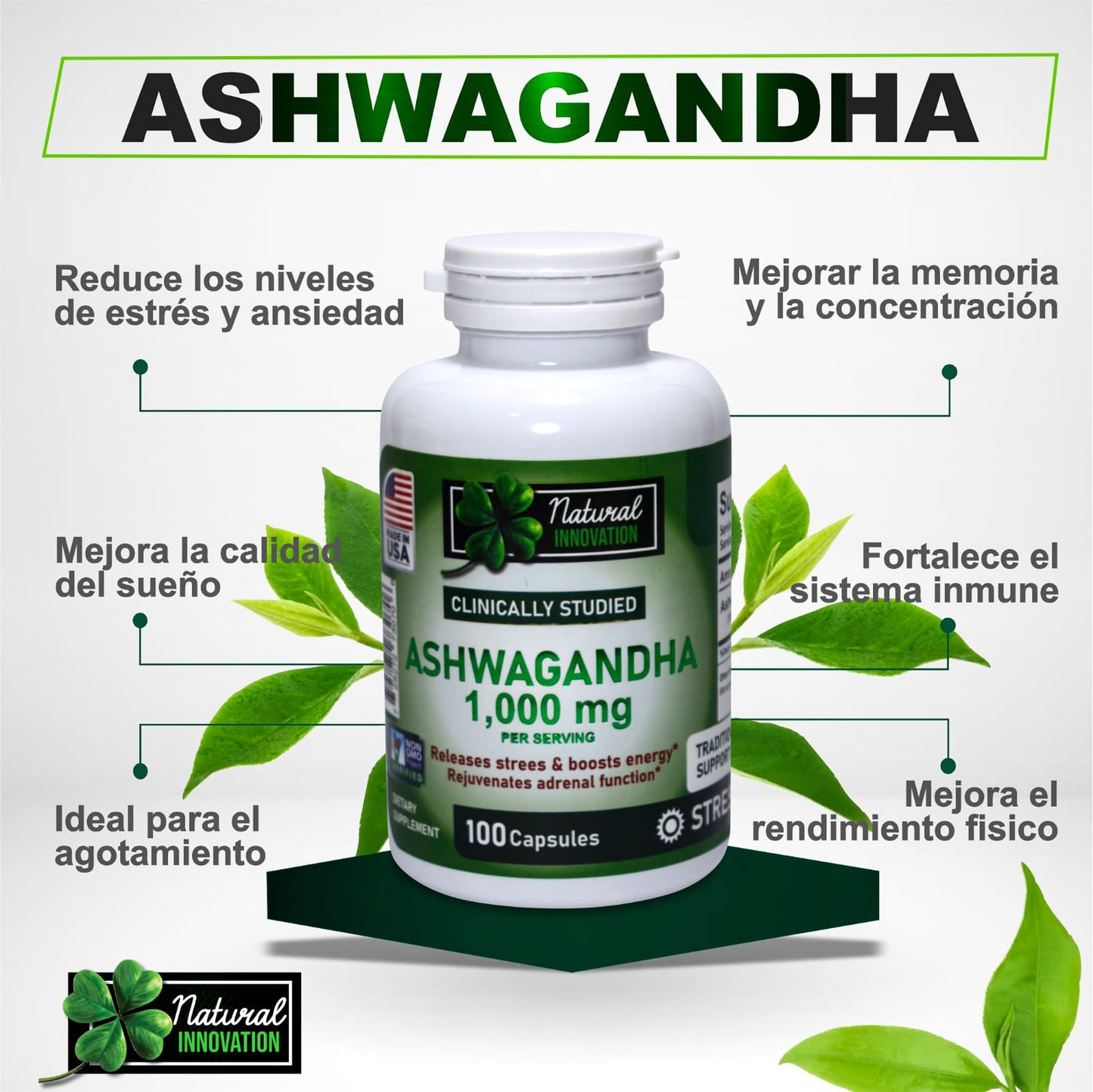 Ashwagandha  100 Cápsulas