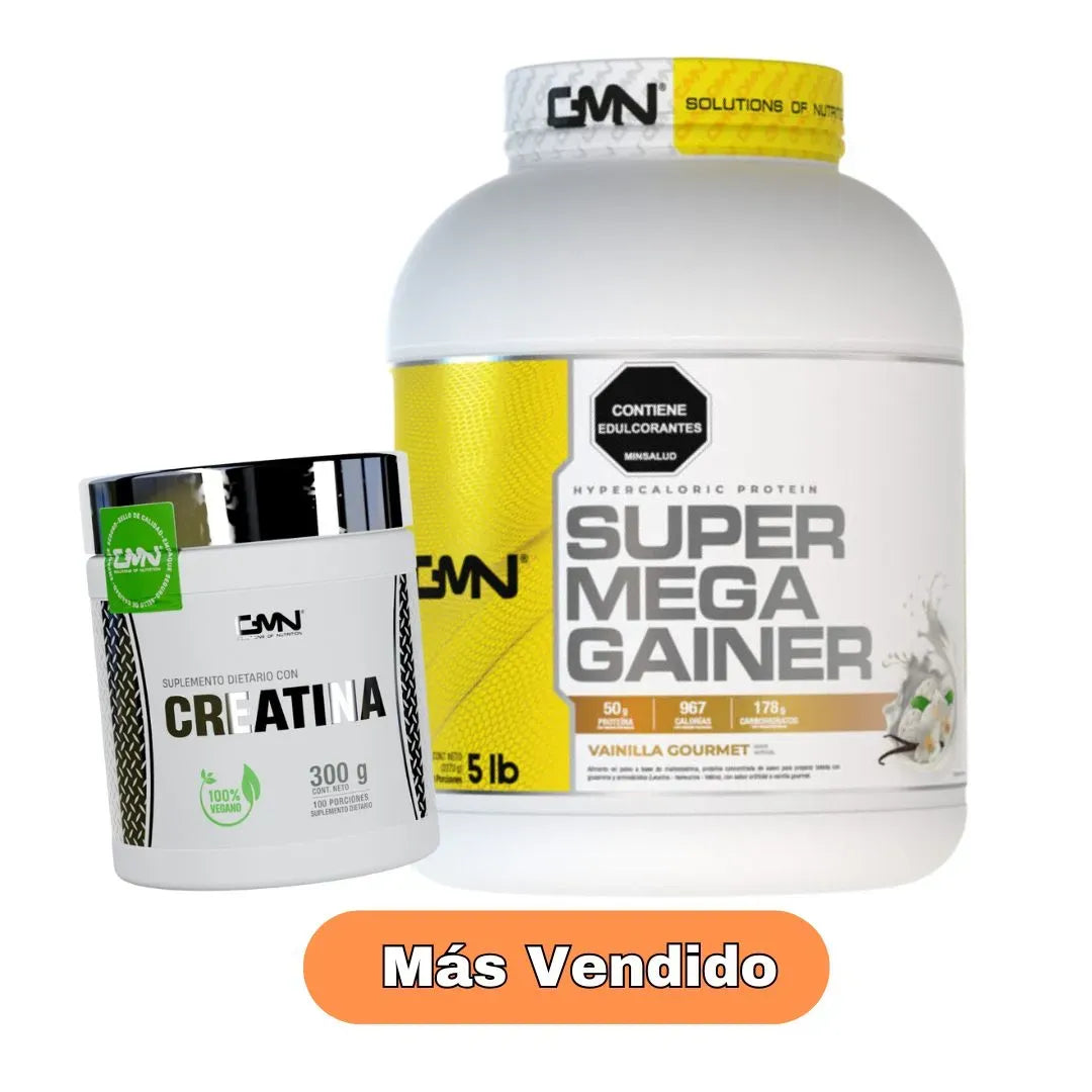 Combo Volumen Proteína 5 lb Y creatina 100 Serv
