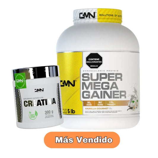 Combo Volumen Proteína 5 lb Y creatina 100 Serv