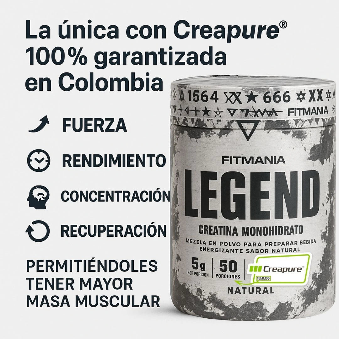 Creatina Monohidratada Legend (50 Servicios)
