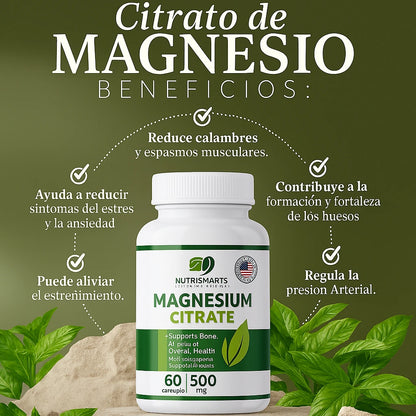 Citrato de magnesio 60 Caps