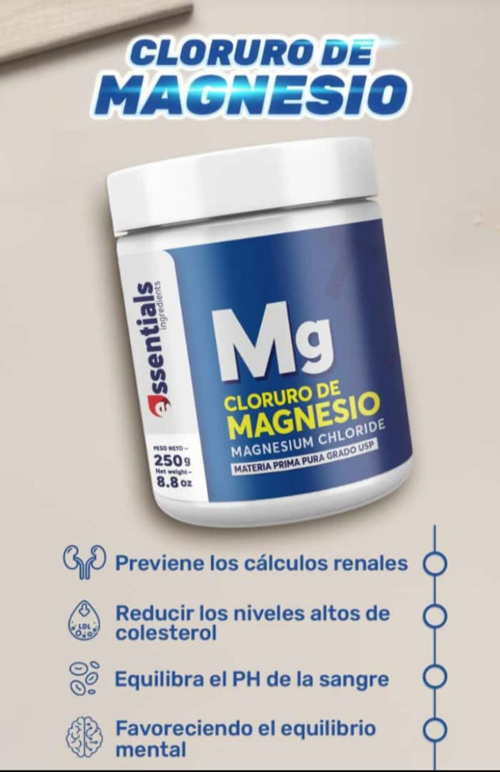 Colágeno Hidrolizado Más Cloruro de Magnesio Americano