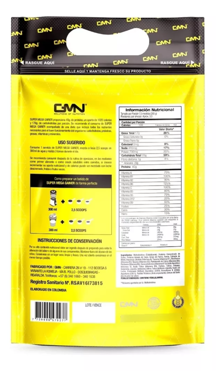 SuperMega gainer 2 Lb pack 2