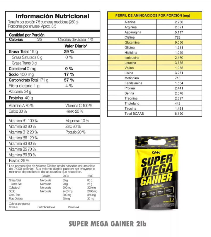 SuperMega gainer 2Lb