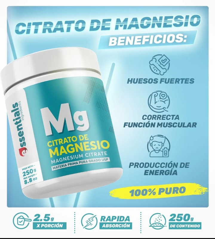 Citrato de magnesio Polvo