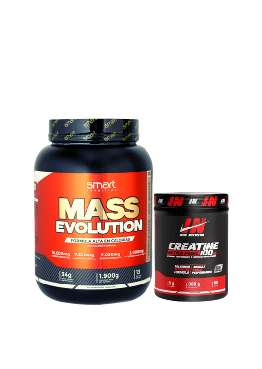 Mass Evolution 4 lb y Creatina monohidratada